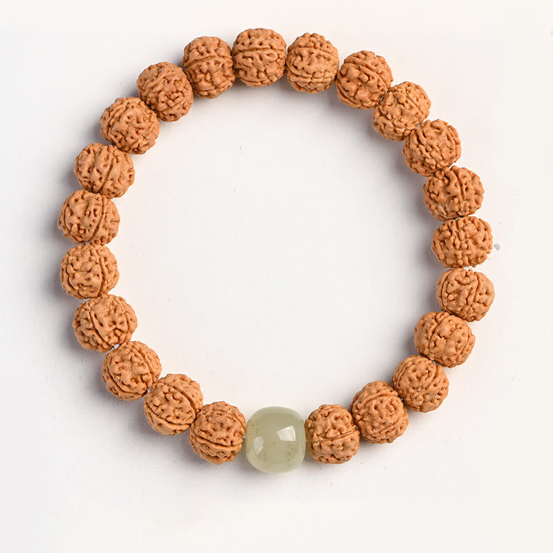 Buddha Stonesチベット ルドラークシャ 菩提樹 富と縁起のブレスレット