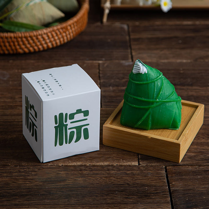 Buddha Stonesドラゴンボートフェスティバル粽柄香り付きキャンドル家族や友人へのギフト