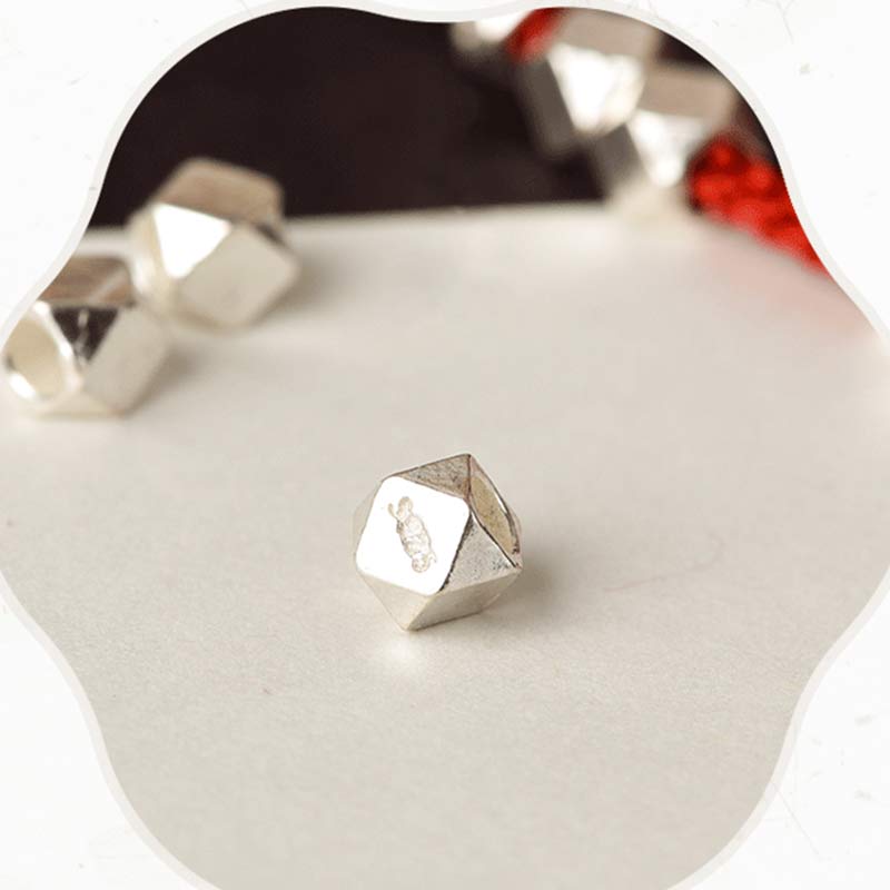 Buddha Stones925 スターリングシルバー レッドストリング ブレイドブレスレット アンクレット