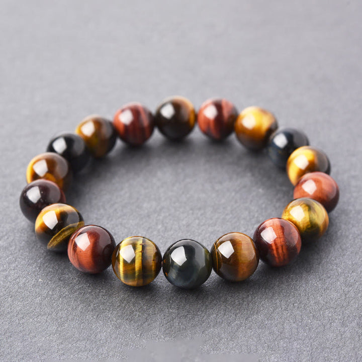 Buddha Stones天然タイガーアイ ポジティブプロテクションブレスレット
