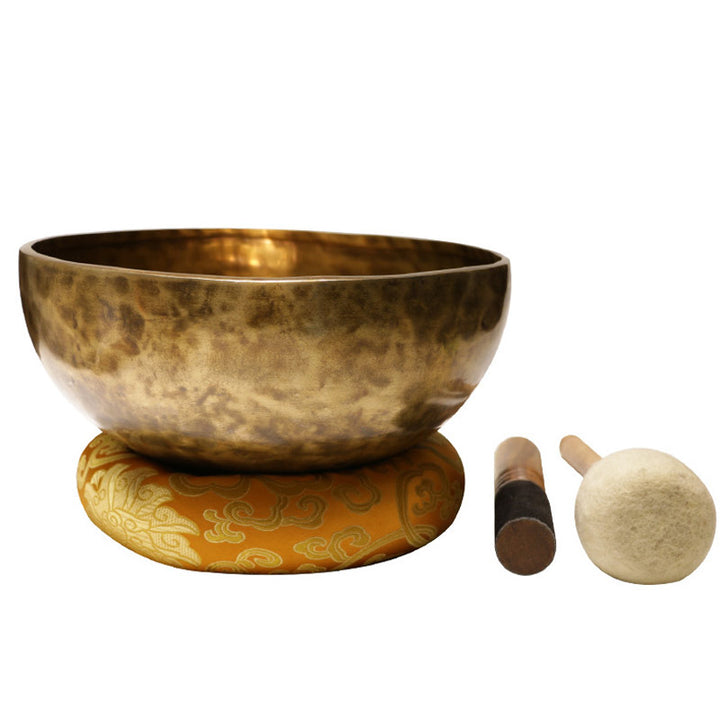 ヒーリングと瞑想のための手作りのBuddha Stonesサウンドボウル、ポジティブなエネルギーシンギングボウルセット。