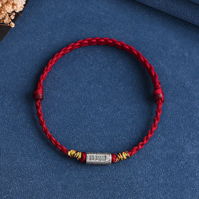 Buddha Stones手作り 925スターリングシルバー 万事うまくいくデザイン 保護力 強度 ブレスレット アンクレット