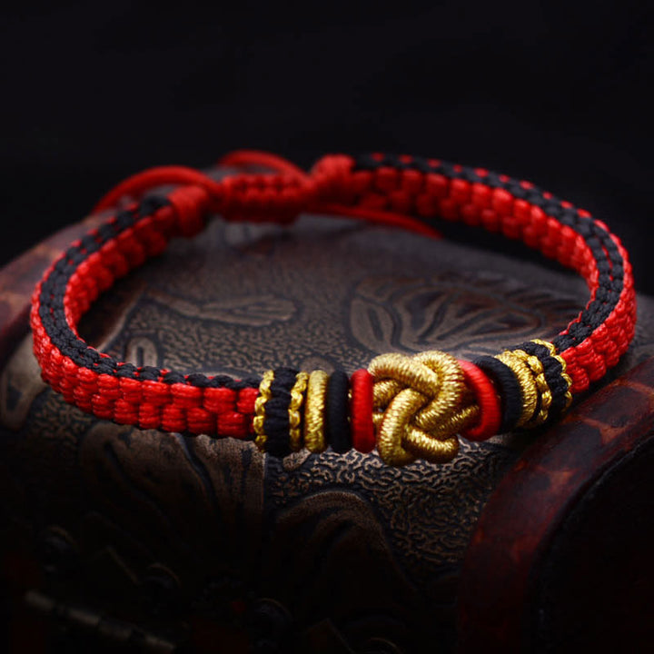 Buddha Stonesカラフルロープ 真実の愛の結び目 幸運 ハンドメイドブレスレット
