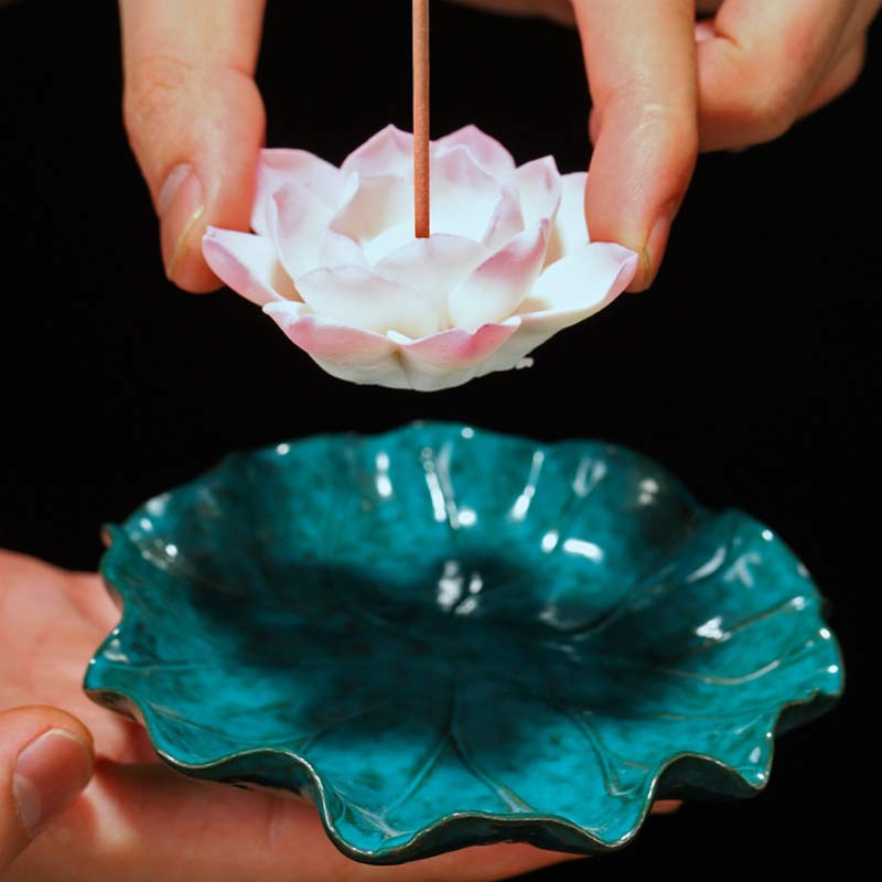Buddha Stonesチベット 蓮の祝福 香炉 装飾