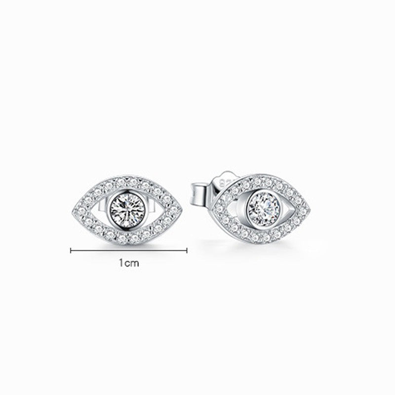 Buddha Stones925スターリングシルバー 邪眼シンボル 守護スタッドピアス