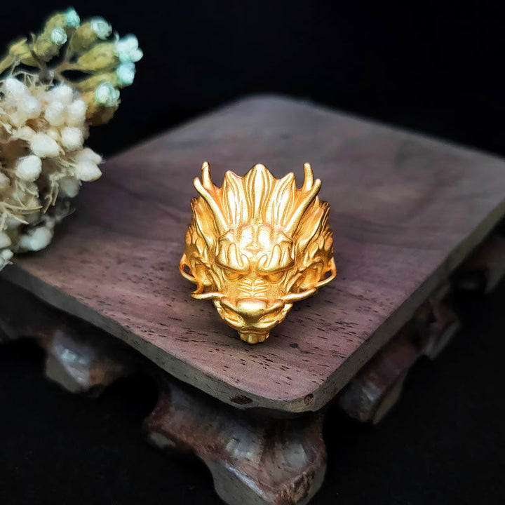 Buddha Stones金龍 幸運 守護 リング