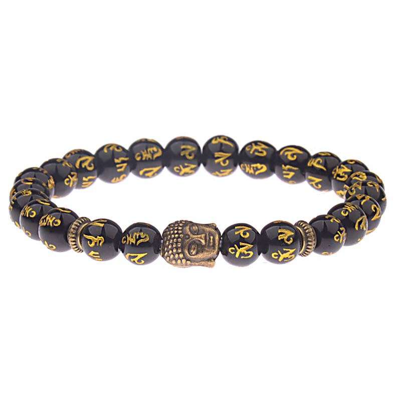 Buddha Stonesチベット仏陀マントラお守りブレスレット