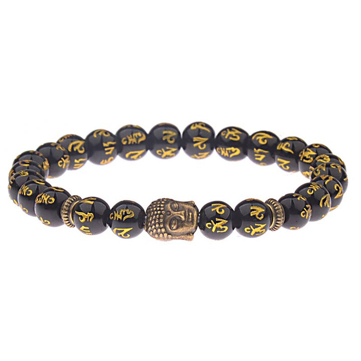Buddha Stonesチベット仏陀マントラお守りブレスレット