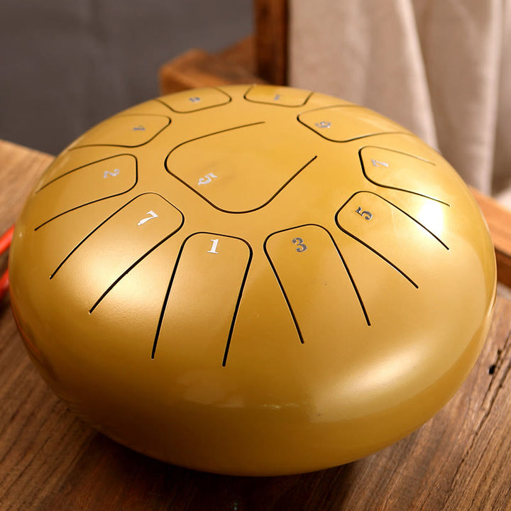 Buddha Stonesスチールタンドラム サウンドヒーリング マインドフルネス瞑想 ヨガドラムキット 11音 8インチ