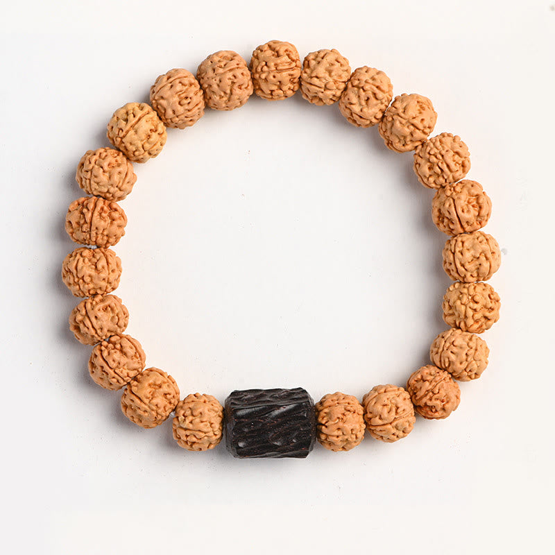Buddha Stonesチベット ルドラークシャ 菩提樹 富と縁起のブレスレット