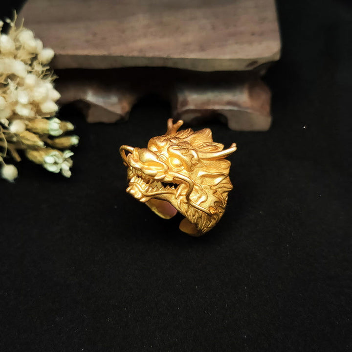 Buddha Stones金龍 幸運 守護 リング