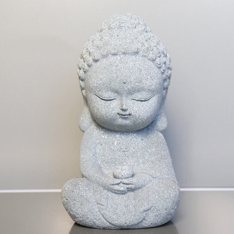 Buddha Stones瞑想 仏像 慈悲 室内装飾 - 6.5×6×11cm - image 9