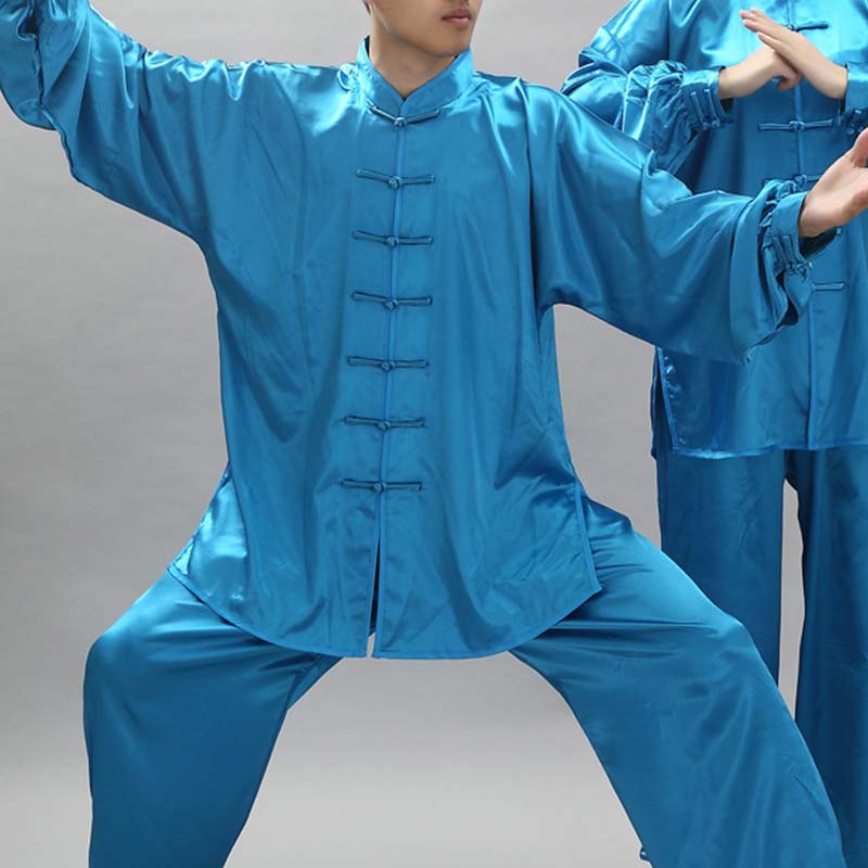 Buddha Stonesシンプルな柄 瞑想 祈り スピリチュアル 禅 太極拳 気功 練習 ユニセックス 服セット - 青 - 2XL- 米国/UK/AU/ EUのXLに適合 - image 23