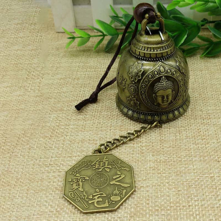 Buddha Stones風水 仏像 鯉 龍 象 風鈴 ベル 幸運 壁掛け 装飾