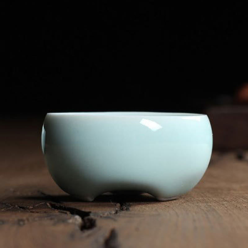 Buddha Stonesカラフルな鯉の陶器ティーカップ カンフーティーカップボウル