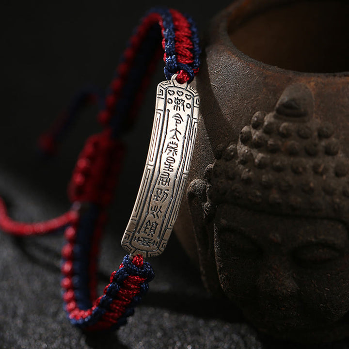 Buddha Stones925スターリングシルバー 平和のお守り 保護ブレスレット