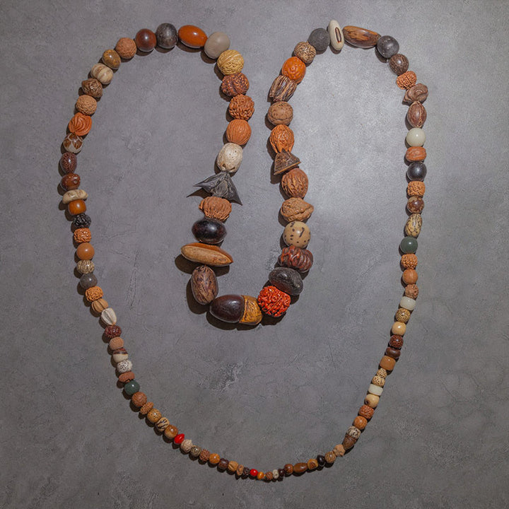 Buddha Stones108 個入りMala菩提樹 幸運 富 ブレスレット 手首用Mala