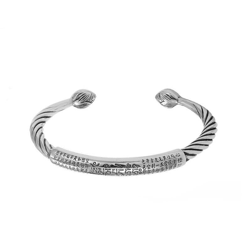 Buddha Stonesチベットオーム・マニ・パドメ・フム般若心経 清浄カフブレスレット - image 12