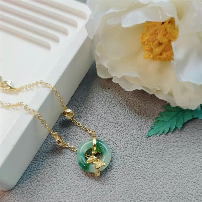 Buddha Stonesシアン翡翠 鯉 ヒーリング ハーモニー ブレスレット