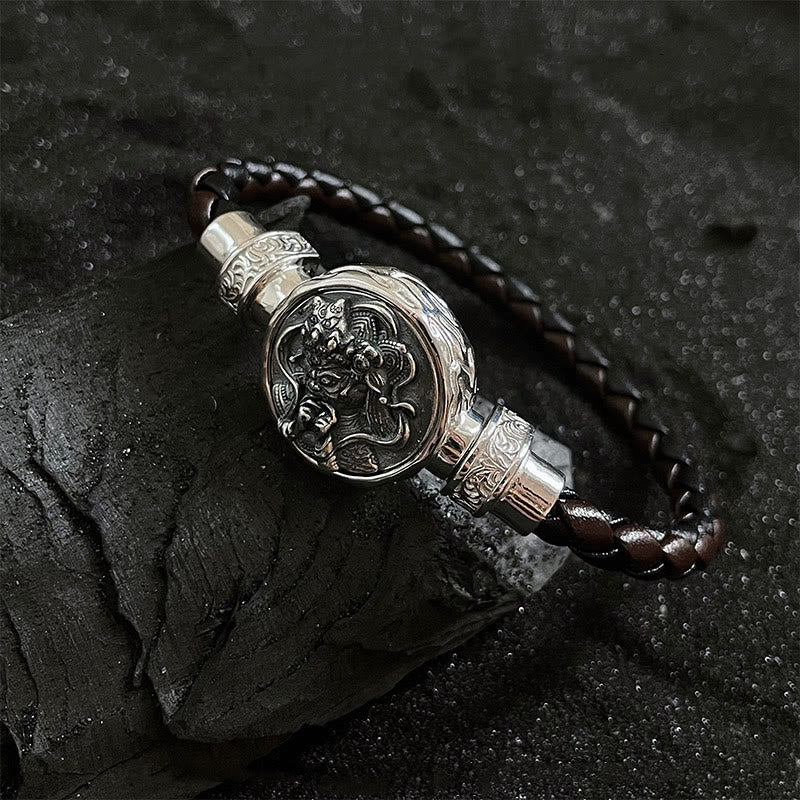 Buddha Stonesチベット 925 スターリングシルバー ザキラム 富の女神 祝福 保護ブレスレット