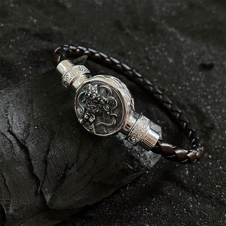 Buddha Stonesチベット 925 スターリングシルバー ザキラム 富の女神 祝福 保護ブレスレット