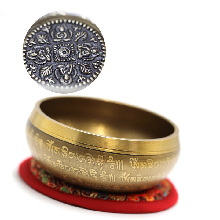 Buddha Stones チベットのサウンドボウル、ヨガ、マインドフルネス、瞑想のための手作りシンギングボウルセット - image 9