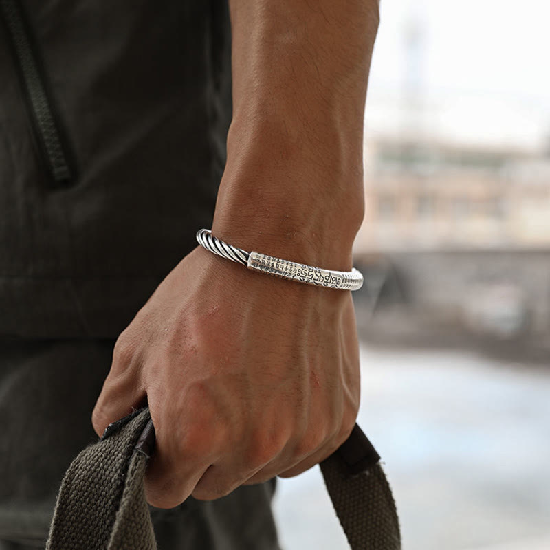 Buddha Stonesチベットオーム・マニ・パドメ・フム般若心経 清浄カフブレスレット - image 15