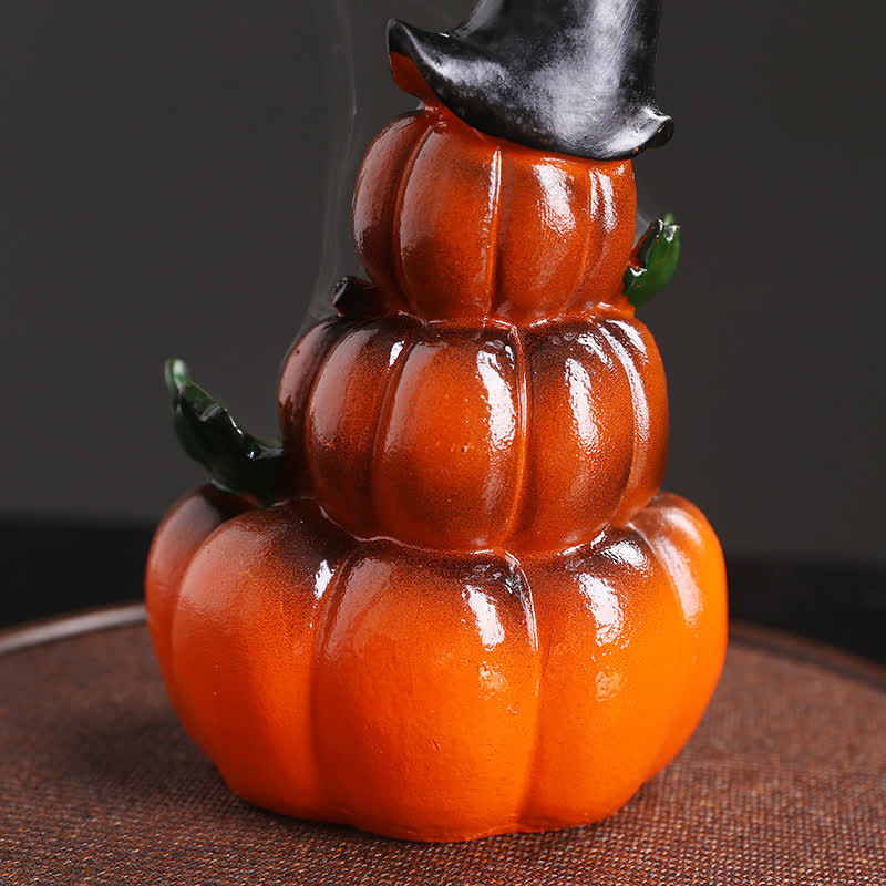 ハロウィンカボチャゴースト樹脂逆流煙噴水香炉装飾