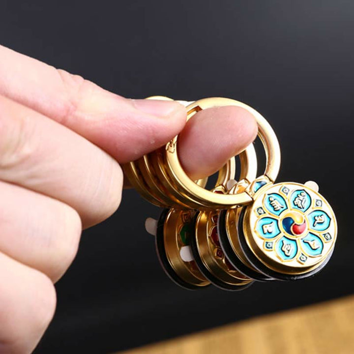 チベットのOm Mani Padme Hum平和の携帯電話リングブラケットユニバーサル電話ホルダーデコレーション