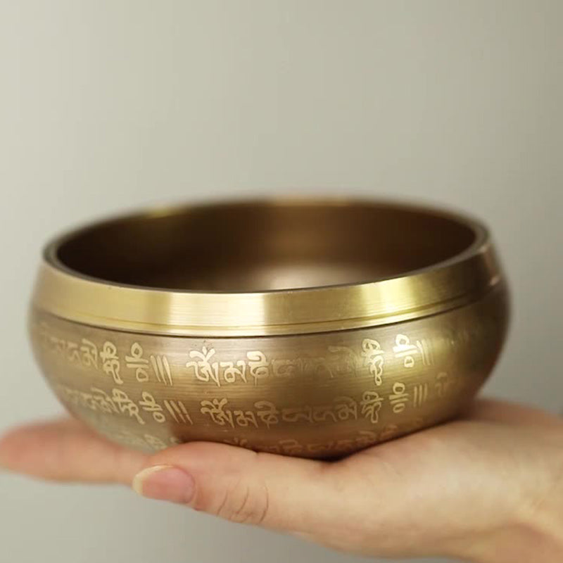 Buddha Stones チベットのサウンドボウル、ヨガ、マインドフルネス、瞑想のための手作りシンギングボウルセット - image 1
