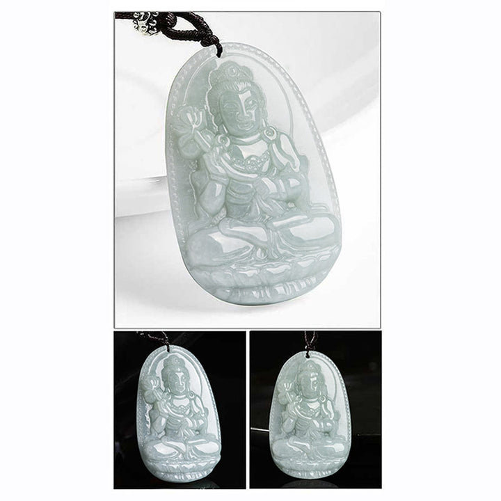 Buddha Stones十二支誕生仏翡翠 富と繁栄のネックレスペンダント - image 12