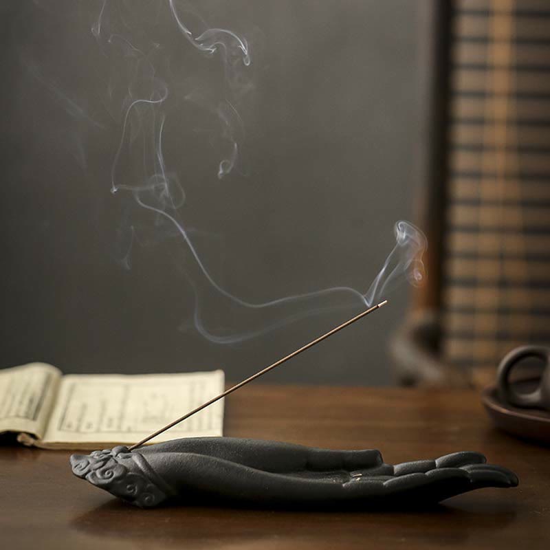 仏手陶器縁起雲香炉