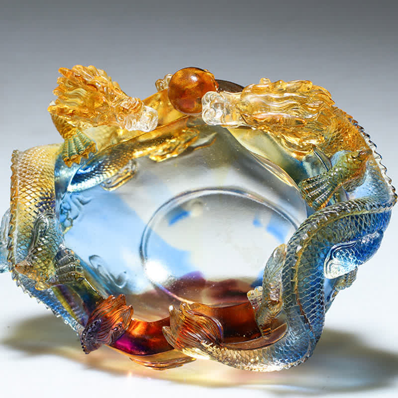 Buddha Stones風水 中国の十二支 龍 手作り 琉璃水晶 アートピース 守護 自宅 オフィス 装飾 - image 5