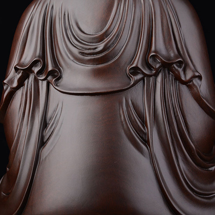 Buddha Stones観音菩薩 黒檀 蓮華 調和 祝福 室内装飾