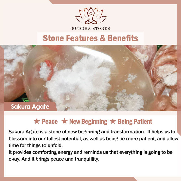 Buddha Stones 天然石クォーツ ヒーリングブレスレット