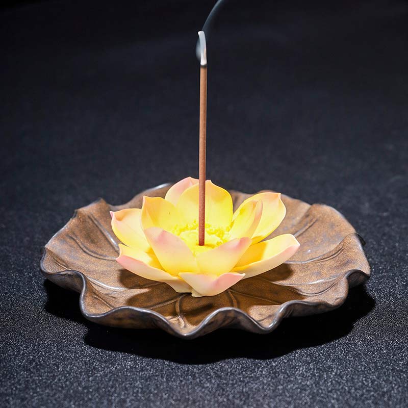 Buddha Stonesチベット 蓮の祝福 香炉 装飾