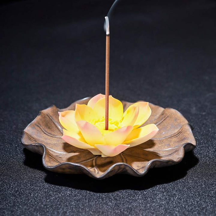 Buddha Stonesチベット 蓮の祝福 香炉 装飾