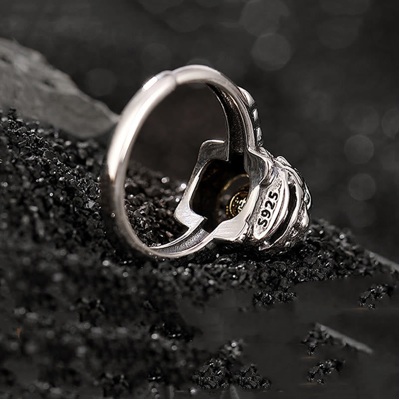 Buddha Stones925 スターリングシルバー 貔貅 銅貨 富 調節可能リング - image 3