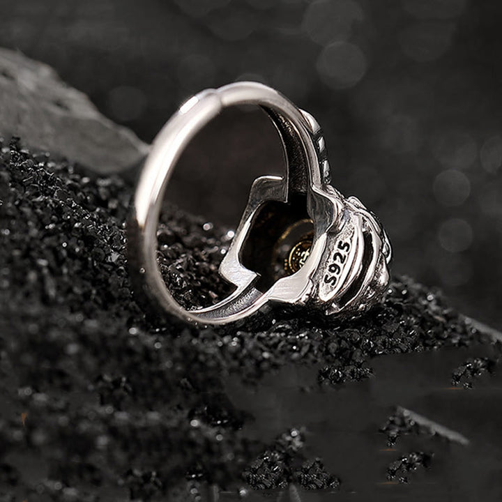 Buddha Stones925 スターリングシルバー 貔貅 銅貨 富 調節可能リング - image 3