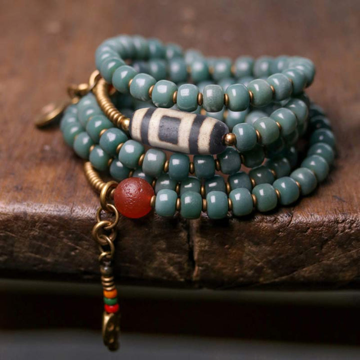 Buddha Stones108 個入りMalaビーズ 菩提樹種 ビーズ 知恵のブレスレット