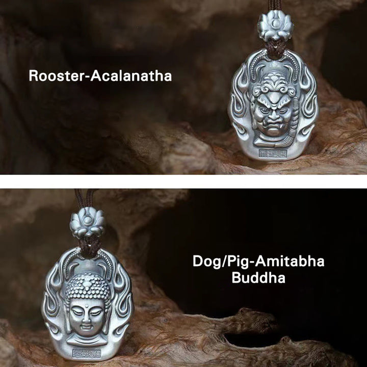 Buddha Stones十二支誕生仏オーム・マニ・パドメ・フムフム 蓮の慈悲のネックレスペンダント - image 24