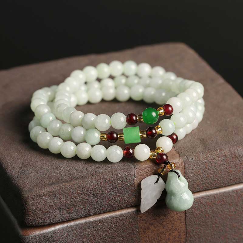 Buddha Stones天然翡翠PiXiu仏陀 豊穣のブレスレット