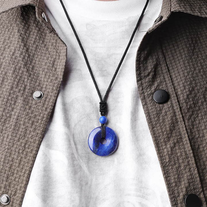 Buddha Stones ラッキーコインペンダント｜癒しのクリスタル＆ジェムストーンネックレス
