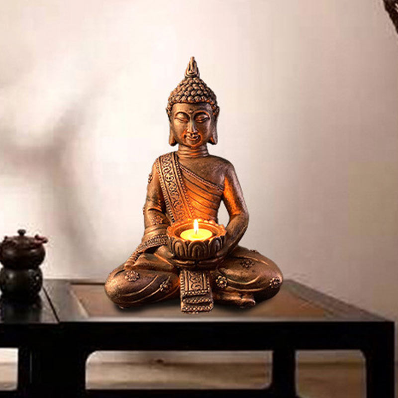 Buddha Stonesチベット仏 祝福 装飾 燭台