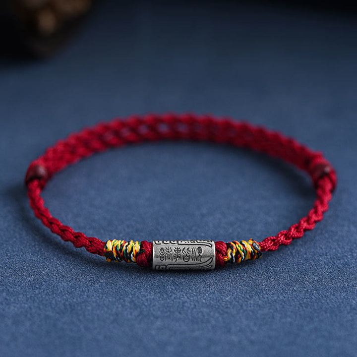 Buddha Stones手作り 925スターリングシルバー 万事うまくいくデザイン 保護力 強度 ブレスレット アンクレット