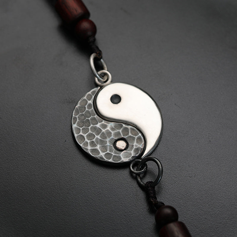Buddha Stones990 スターリングシルバー 陰陽バランスハーモニーネックレスペンダント - image 2