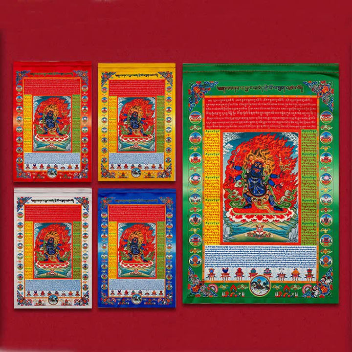 Buddha Stones チベットの10色風馬仏像ヒーリング縁起屋外祈祷旗 - image 15
