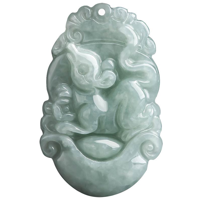 Buddha Stones天然翡翠12星座成功ペンダントネックレス - image 6