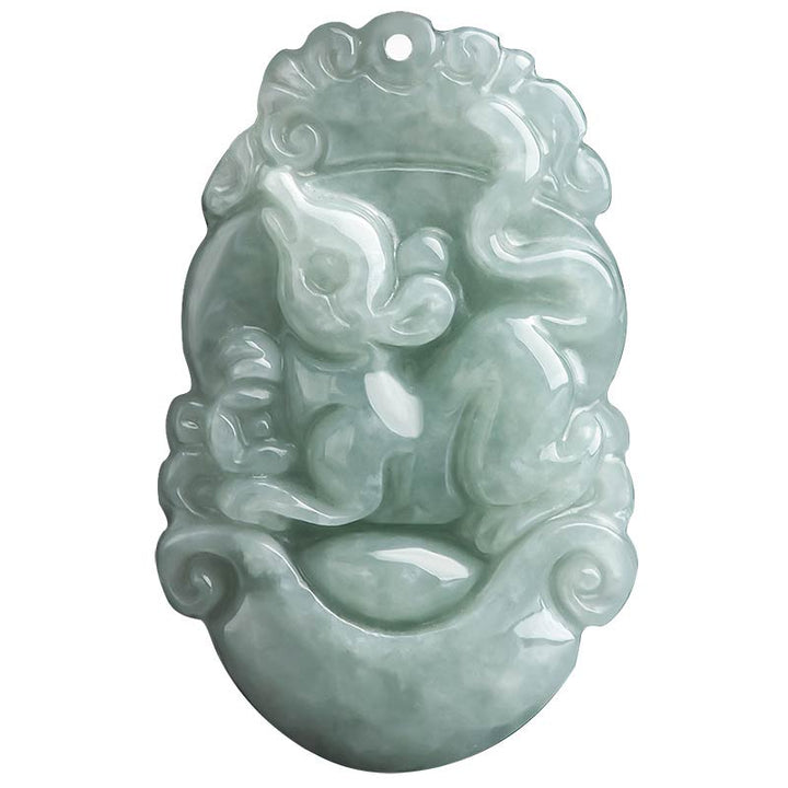 Buddha Stones天然翡翠12星座成功ペンダントネックレス - image 6