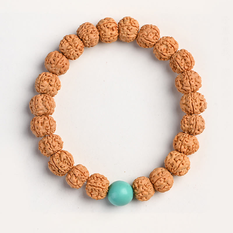 Buddha Stonesチベット ルドラークシャ 菩提樹 富と縁起のブレスレット